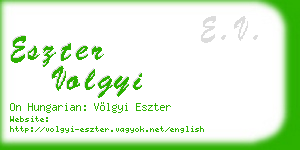 eszter volgyi business card